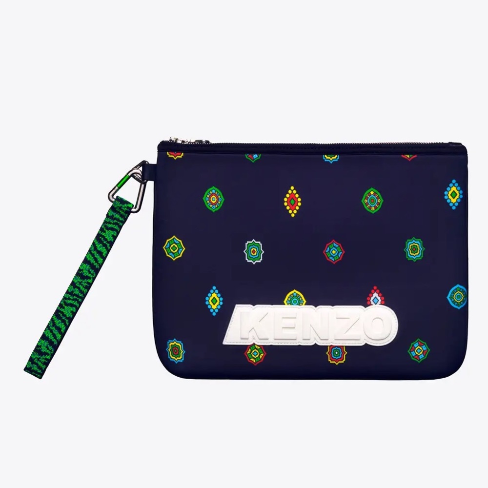 Kenzo X H&M Patterned Scuba-Look Pouch